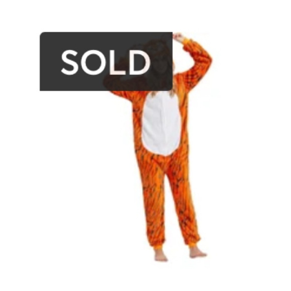 SOLD• Tiger Print Onesie Costume